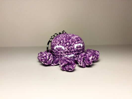 Purple Octopus Keychain