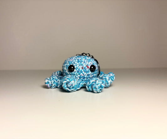 Blue Octopus Keychain